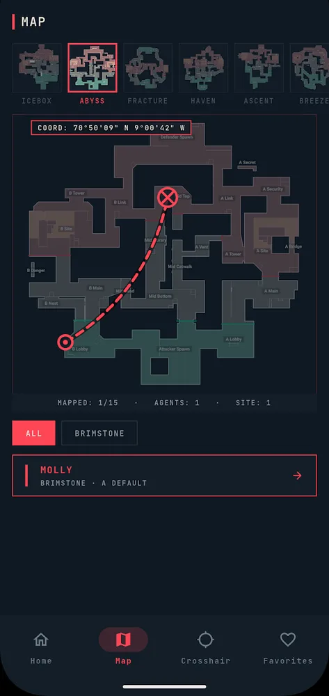 Valoutily map screen