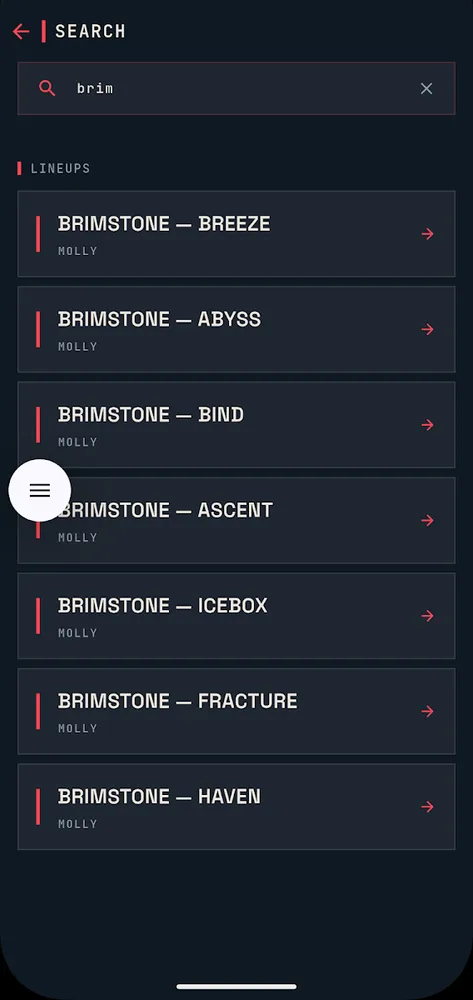 Lineup search